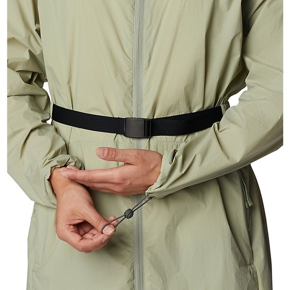 Columbia Women's Parkette Long Wind Jacket Green Size Large NWT - Picture 6 of 9